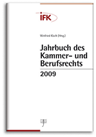 Jahrbuch des Kammer- und Berufsrechts 2009 (Cover)